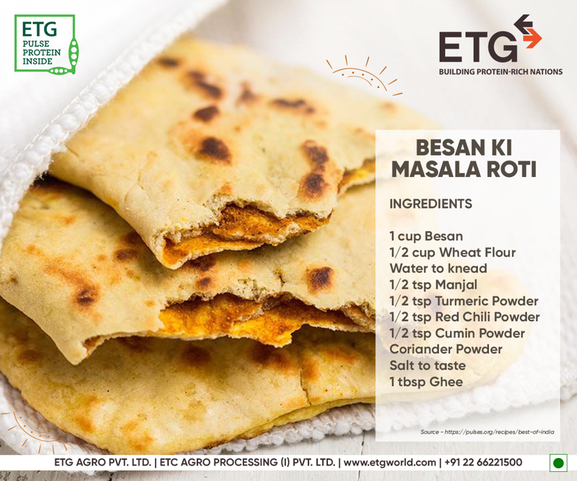 ETG Agro Besan ka Masala Roti